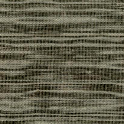 Cesena Black And Cream Grasscloth Wallcovering